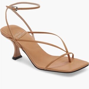 Jeffrey Campbell nude Fluxx Sandal heel- worn once